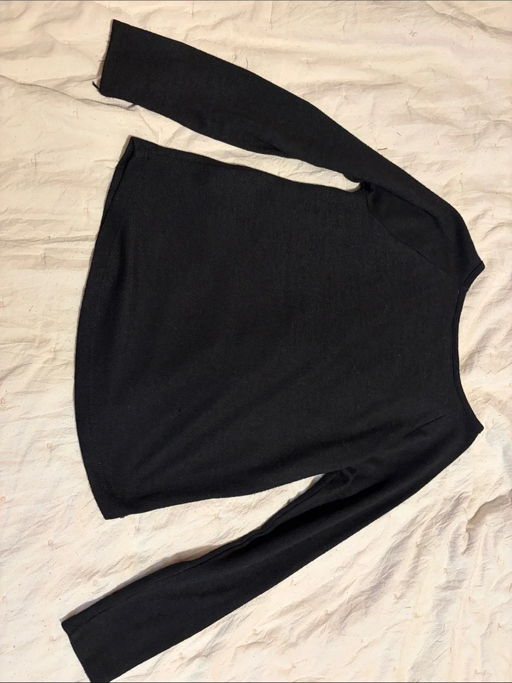 The Children's Place Black Lace-Up Long Sleeve Hoodie-Style Top